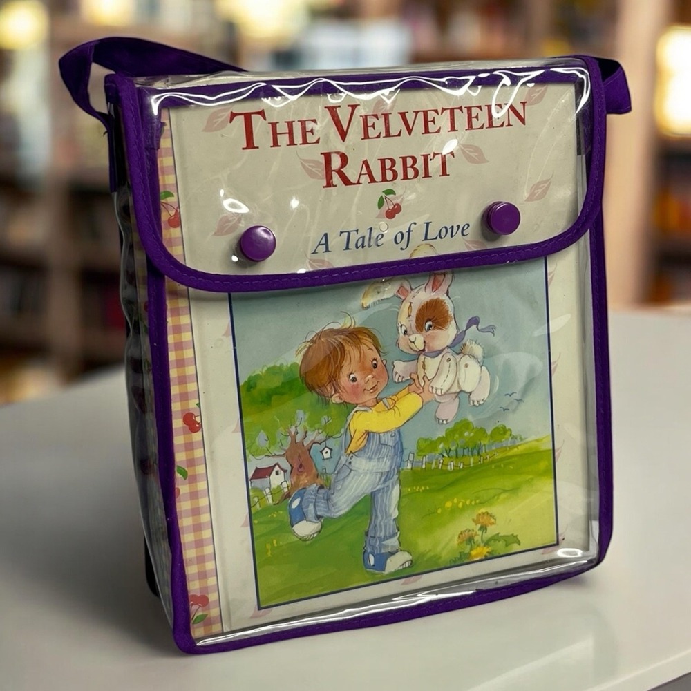 Velveteen Rabbit Tales of Virtue Set of 8 Original Carrying Book Bag hardcover